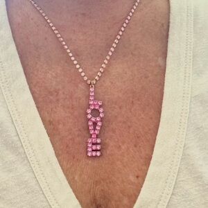 L❤️VE that sparkles. Our crystal love necklace that says it all.